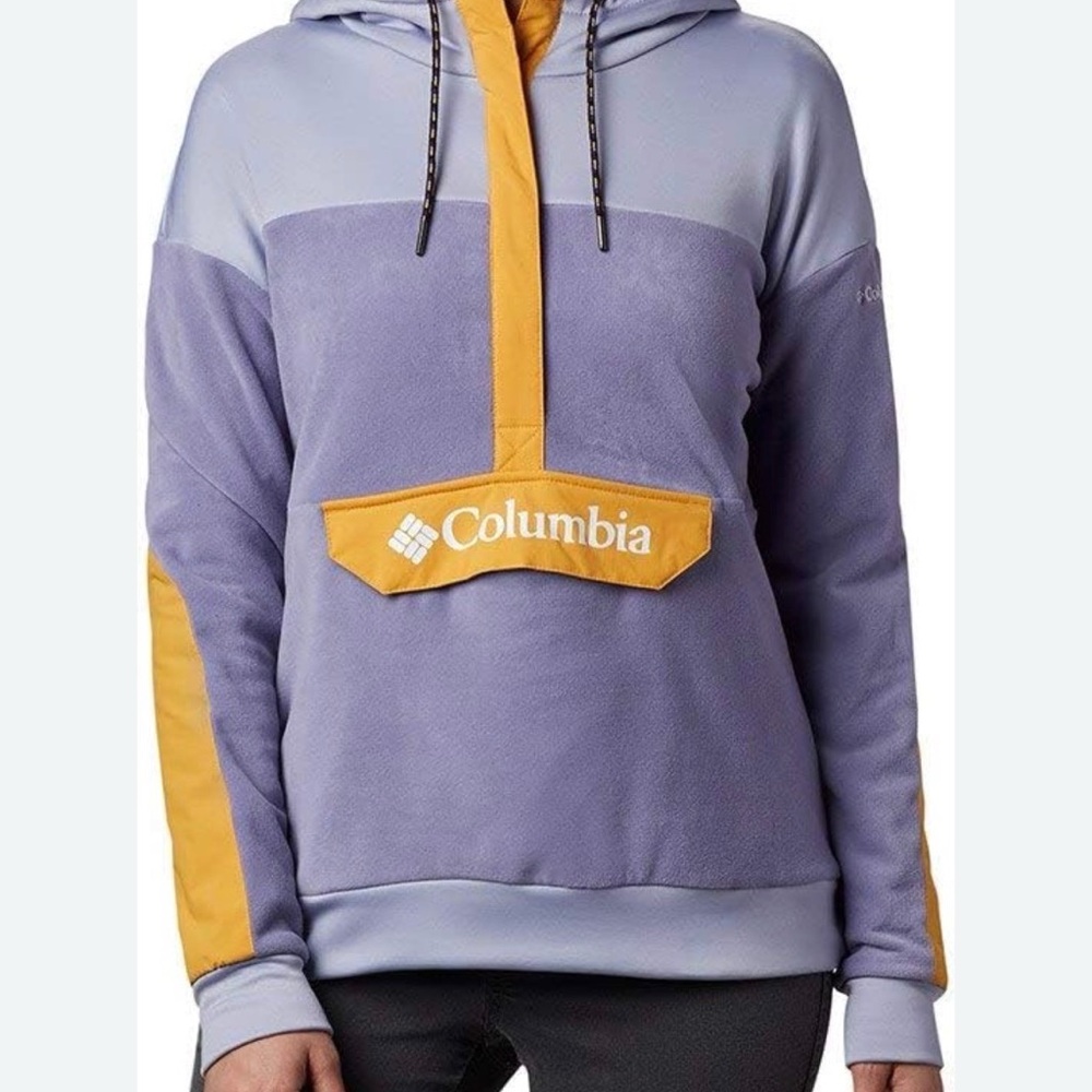Columbia womens exploration fleece anorak softshell sweater size small